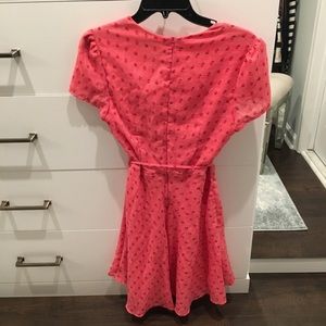 Glamorous Dresses - Mini Tea Dress With Tie Waist In Ditsy Rose Glamorous Dresses - Mini Tea Dress With Tie Waist In Ditsy Rose